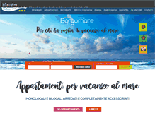 Tablet Screenshot of borgomare.com